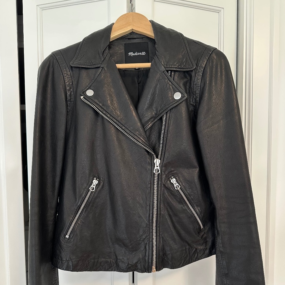 Madewell Washed Leather Motorcycle Jacket